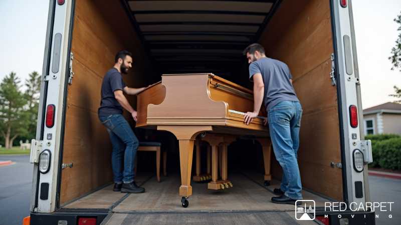 101 Guide to Safeguarding Your Piano During a Move, Concept art for illustrative purpose, tags: carpet moving - Monok