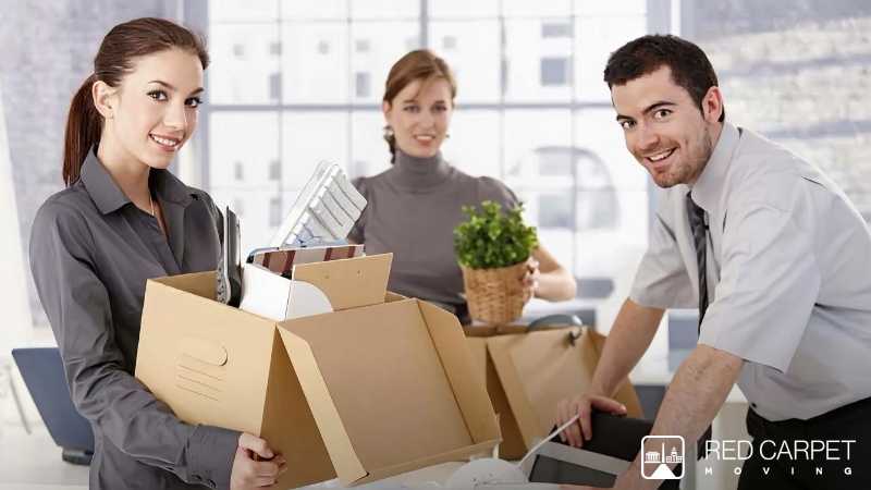 Planning a successful office move is a daunting process, but it doesn’t have to be impossible if you follow the right procedure and understands the value of time. Hire professional removalists in Gold - Digital concept art for illustrative purpose - Monok